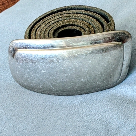 Buffalo David Button genuine leather black belt - Picture 3 of 5